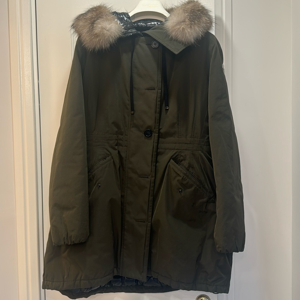 Moncler Authentic Fox Hooded Jacket size 6